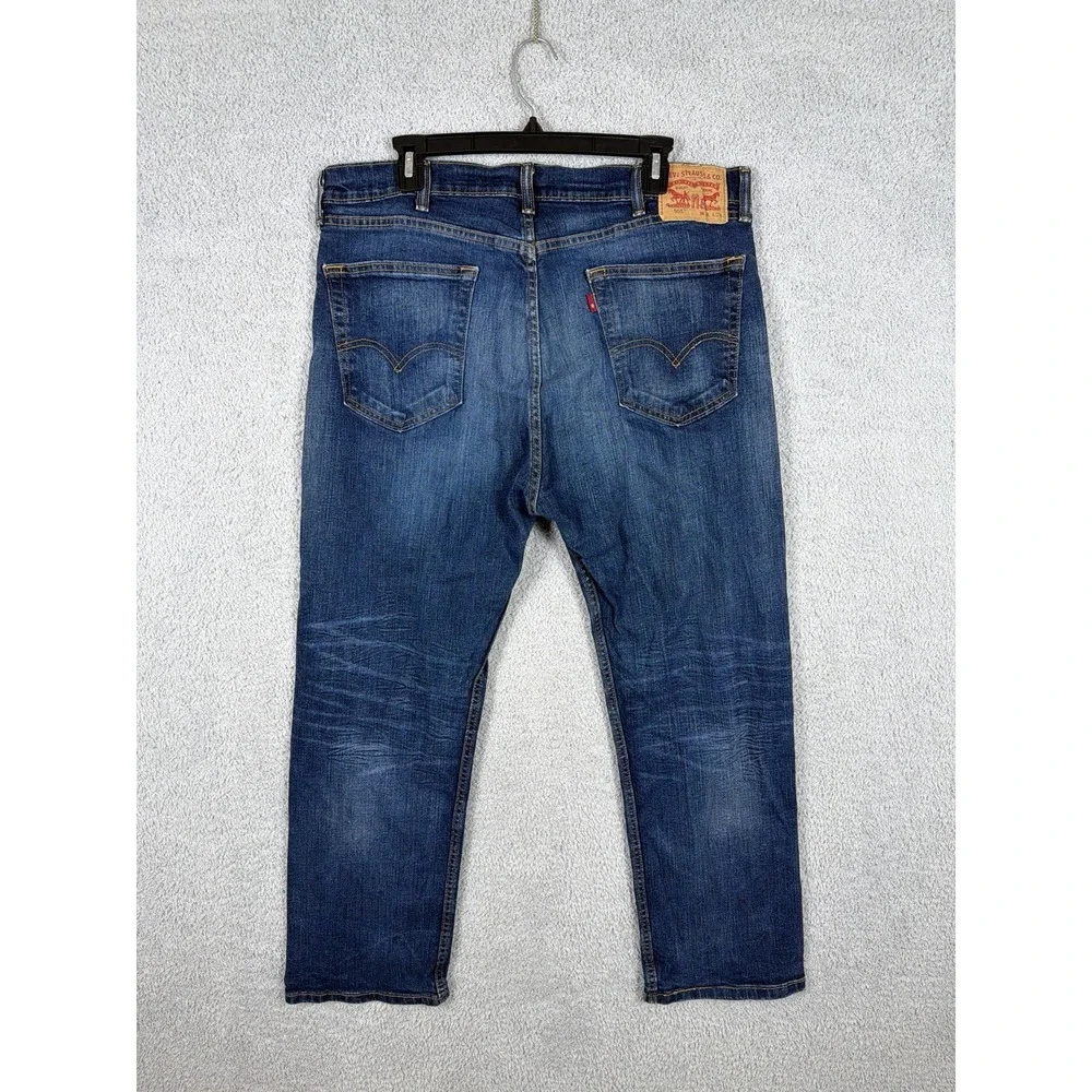 Levis 505 Jeans Mens‎ 38x29 Blue Straight Leg Medium Wash Denim Pants